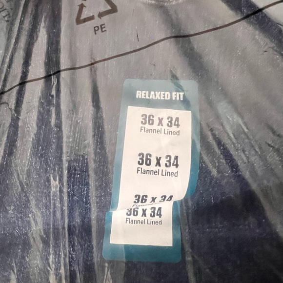 NWT - CARHARTT RELAXED FIT FLANNEL-LINED 5-POCKET JEAN - 36Wx34L - Picture 5 of 5